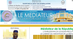 Desktop Screenshot of mediateurdumali.com